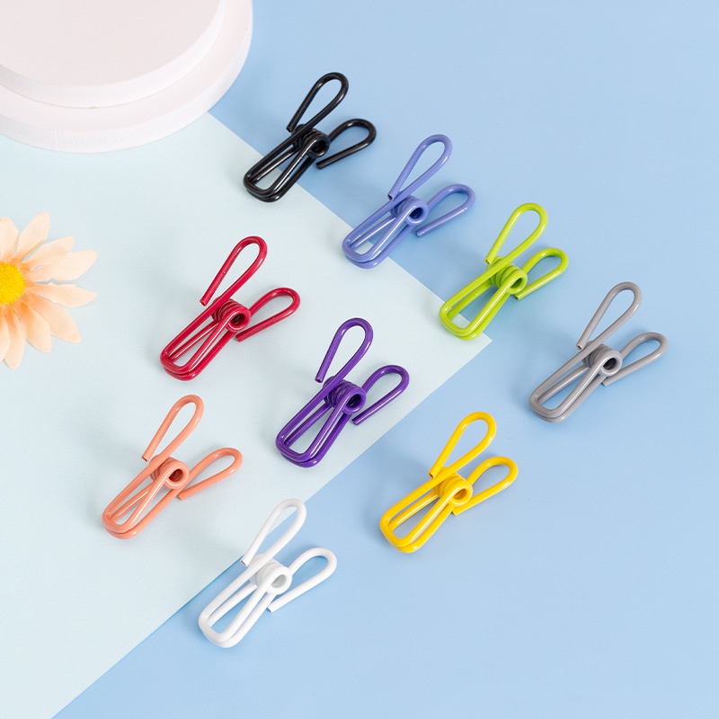 Holder Kartu / Foto / Catatan Mini Multifungsi Bahan Metal Warna Acak