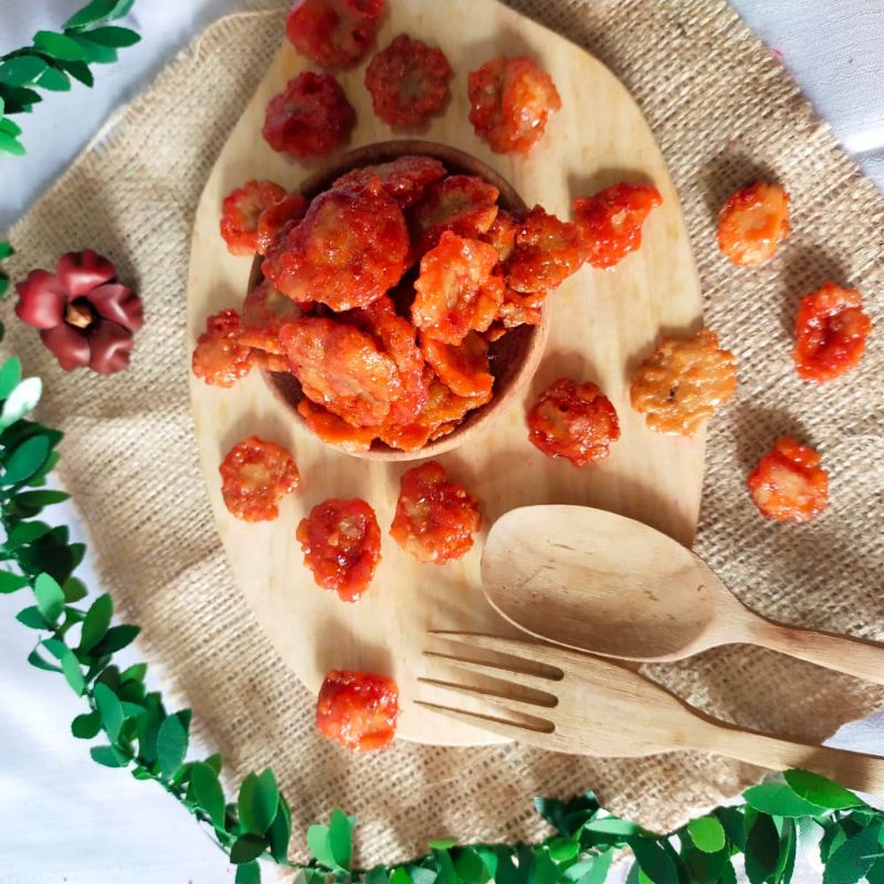 

emping mlinjo 250 gr pedas manis/emping melinjo balado/emping balado/emping pedas manis/emping pedas