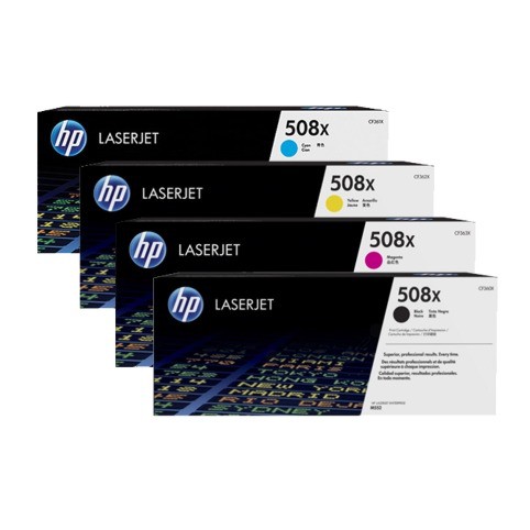 Toner HP 508X Black Cyan Magenta Yellow For Printer M553 Series