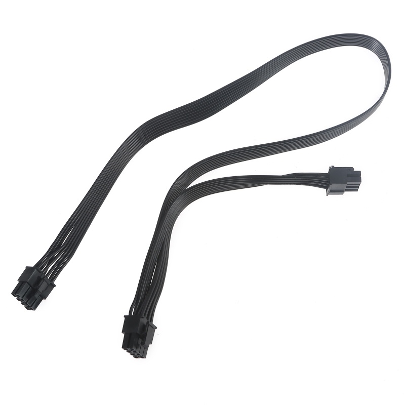 Btsg 80cm 8pin Ke 8pin Adapter Kabel Power 8pin Ke Dual PCIe 8pin (6+2) Graphics Card PCI Untuk Express Power Adapter