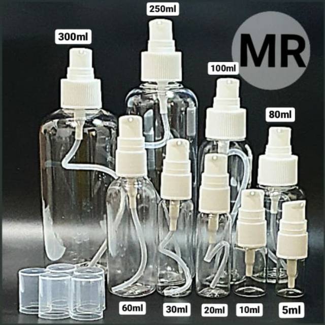 Botol Pump Treatment 5ml 10ml 20ml 30ml 60ml 100ml 250ml 300ml | Botol Plastik Kosong Pamp Pencet
