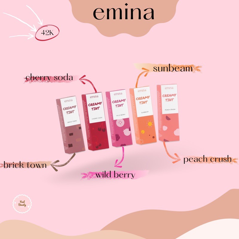 Emina Creamy Lip Tint | Emina Creamy Tint | Emina Lip Creamy Tint NEW