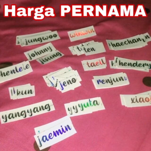 Jual Stiker Nct Hologram Termurah Nct Stiker Stiker Nama Nct