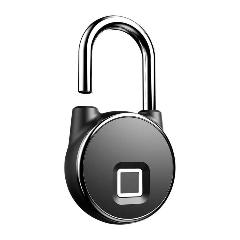 Gembok Koper Rumah Smart Fingerprint Padlock - P22 - Black