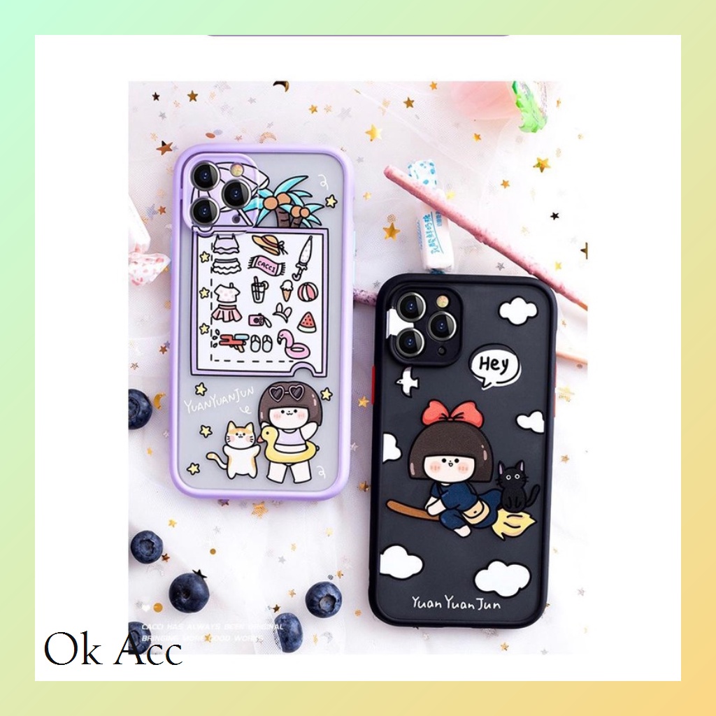 Softcase Lilac Ungu Black Vivo V21 V20 V23e Y12 Y15 Y17 Y20 Y20i Y12s Y21s/Y33s Y30 Y50 Y30i Y91 Y93 Y95