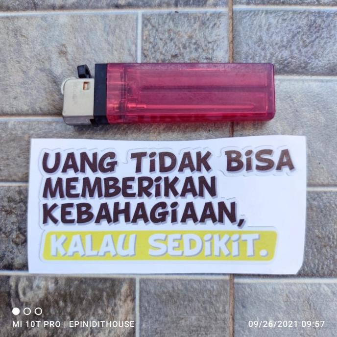 

Stiker Vinyl Uang Tidak Bisa Memberikan Kata Lucu Nyleneh Humor Motor