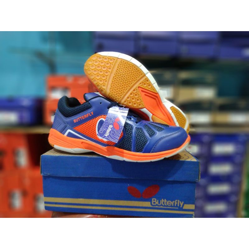 SEPATU badminton  BUTTERFLY original navy
