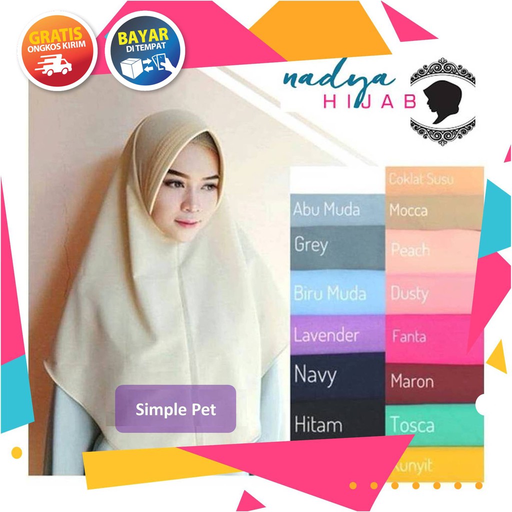 Hijab Jilbab Khimar Rara / Khimar Instant Syar'i Syari Instan Jumbo KERUT JUMBO BELAH TENGAH LIPIT