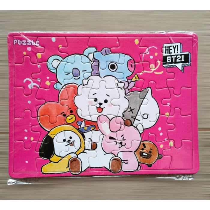 Star Puzzle Bongkar Pasang Mainan Anak Edukasi Karakter Bt21 Bt 21 Bts Limited