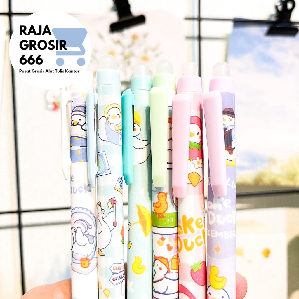 

Eraseable pulpen mekanik bisa di hapus bebek beruang duck beArpena pen alat tulis murah unik sekolah kantor warna pastel kado unik hadiah ulang tahun