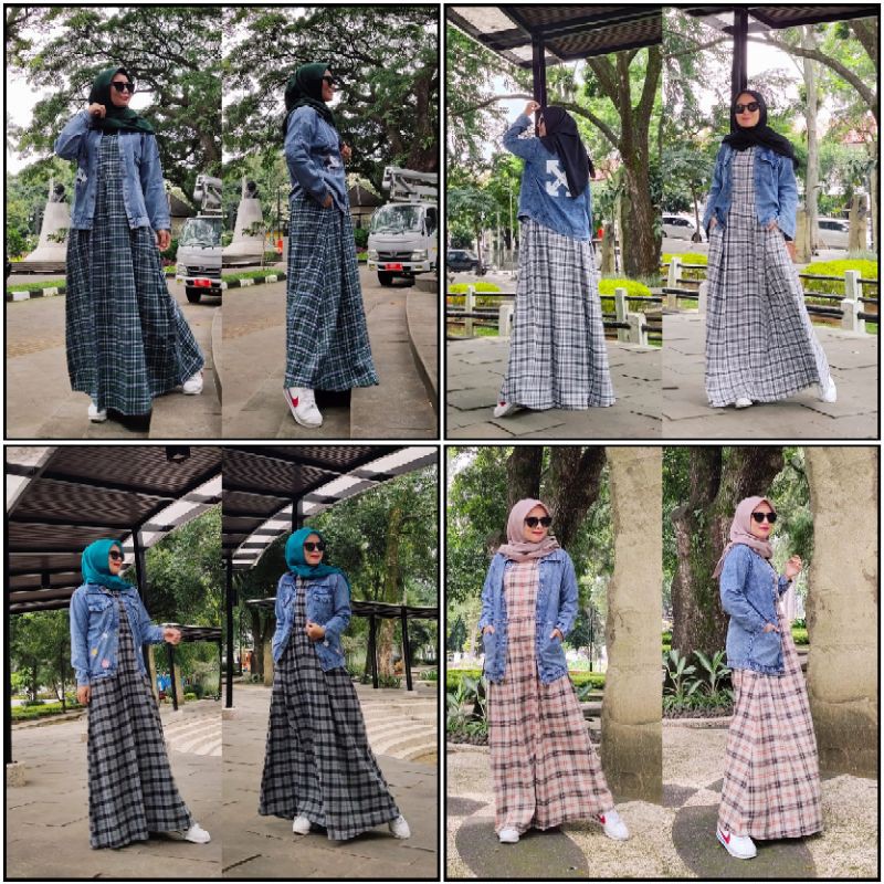 Set Gamis Jaket Aera Long ANGGHEAN Original