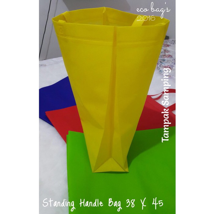 

( 38X45X11 ) Goodie Bag / Tas Kain Spunbond Standing Polos Berkualitas