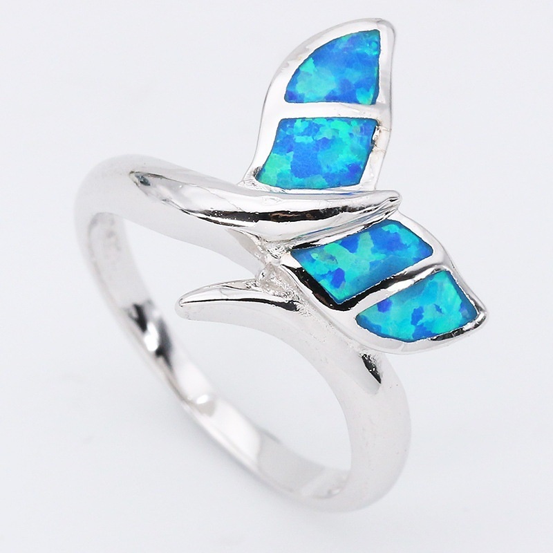 New style ring mermaid tail opal fashion female ring