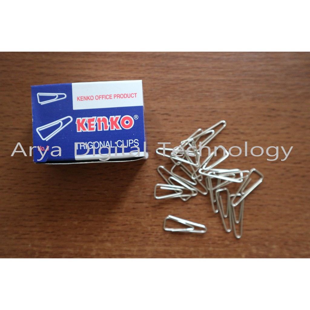 

Trigonal Clips No 3 Kenko Penjepit Klip Clip Kertas Segitiga Murah Bagus