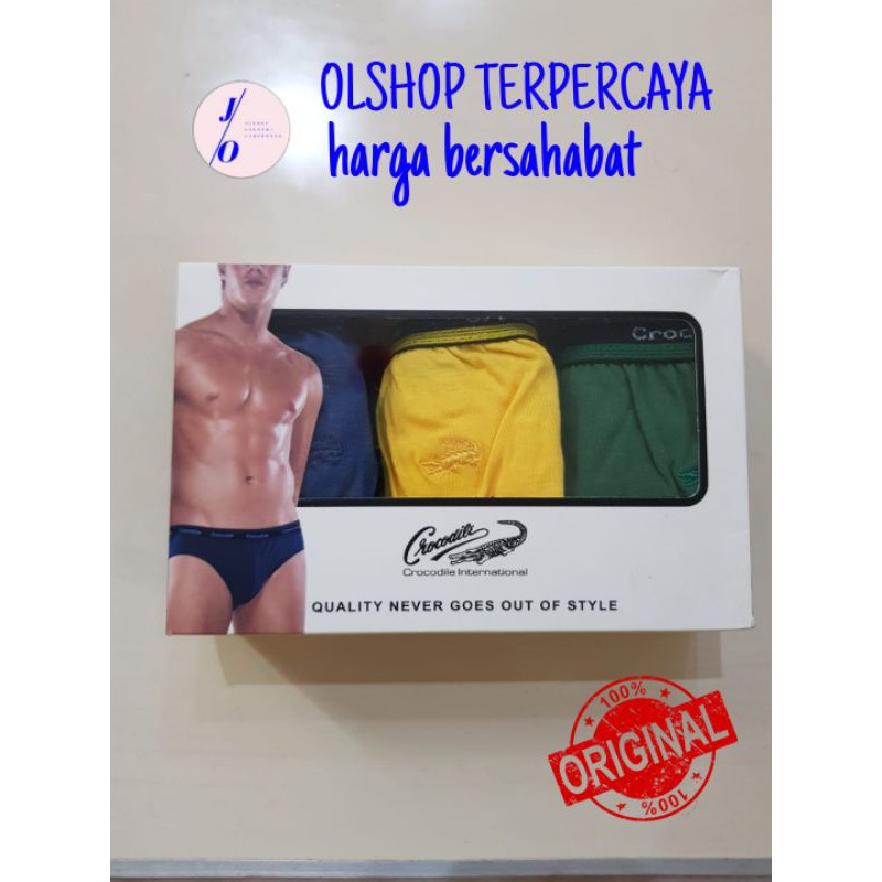 Celana dalam pria CROCODILE 521-241 / cd pria ORIGINAL grosir pakaian dalam sempak pria