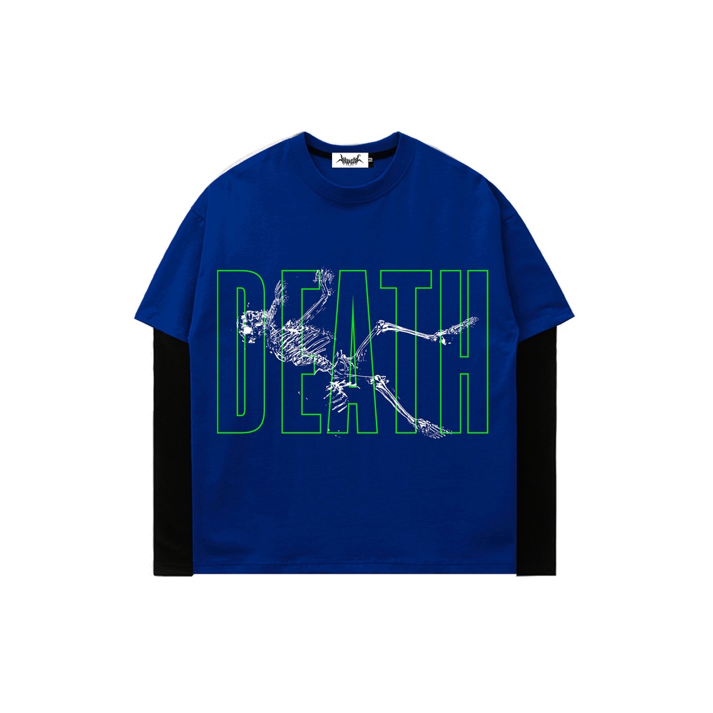 LONGSLEEVE DOUBLE LAYER | DEATHALIVE | ROYAL BLUE | YIKESALLDAY