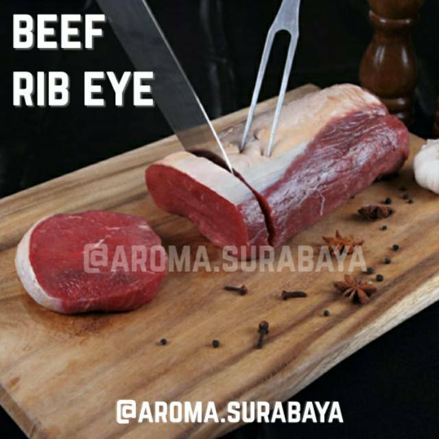 

AROMA Beef Rib Eye 200gr Daging Sapi Steak Ribeye HALAL MEAT FROZEN FOOD