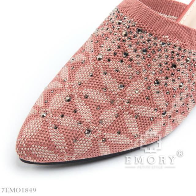 GIB SANDAL/SEPATU SLOP 17EMO1849 EMORY Kareen 1kg2 SANDAL/SEPATU HAK BESAR WANITA FASHION IMPORT ORI