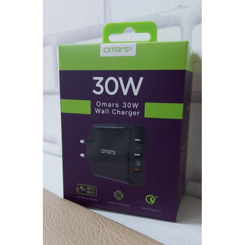 Omars Wall Charger 30 Watt (30W) Super Fast Charging