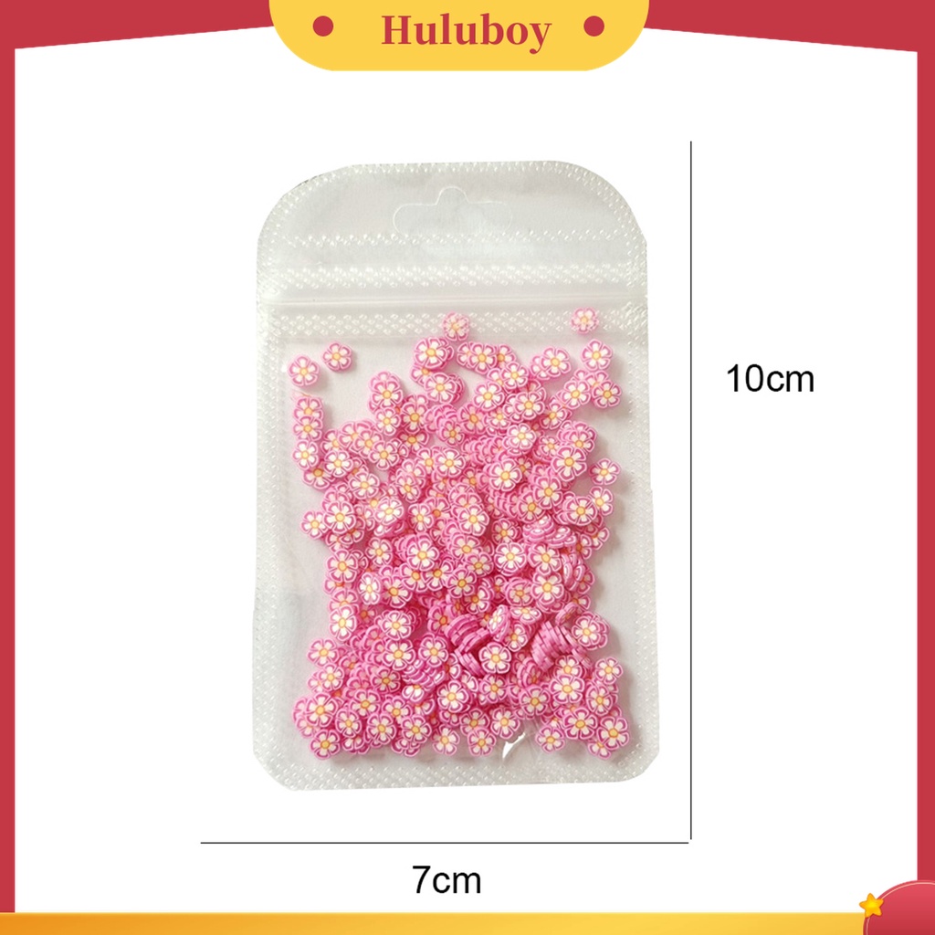 Huluboy Huluboy♡ 10g Sequin Glitter Polymer Bentuk Bunga Ultra Tipis Untuk Nail Art