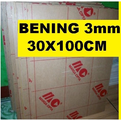 

Acrylic - Akrilik - Bening merk MARGA CIPTA tebal 3mm ukuran 30x100cm