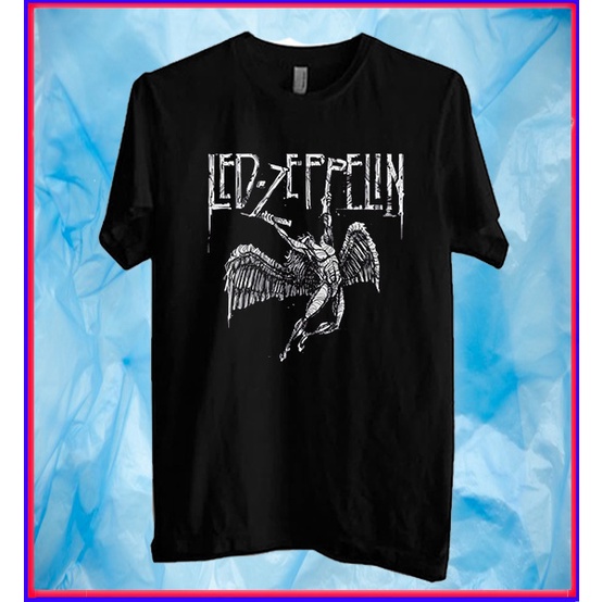 Led Zeppelin Metal Rock Vintage Rap Tee - Kaos Band Led Zeppelin
