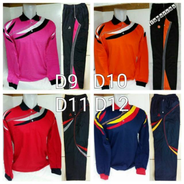 Setelan Daivo Kaos Training Olahraga Lengan PENDEK PANJANG Fitness Gathering