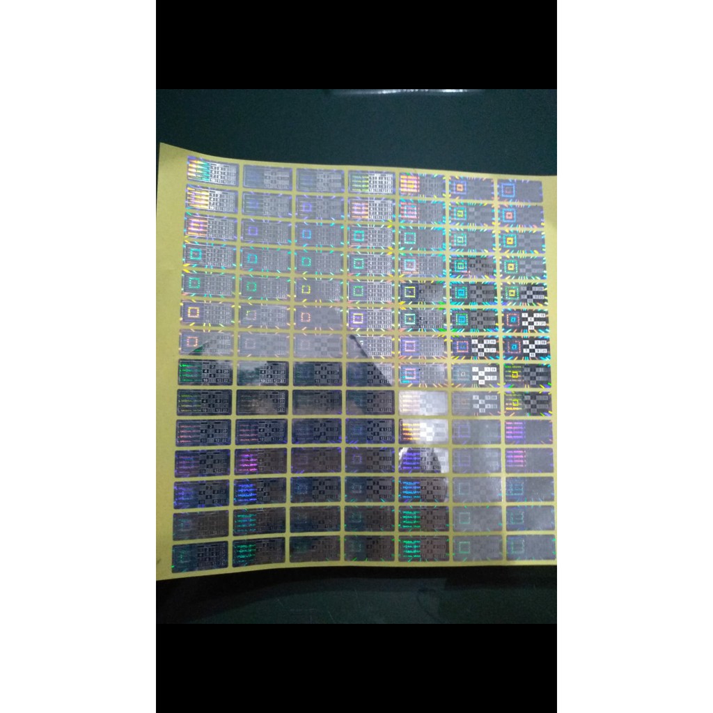 

Stiker Hologram Pecah Telor Ukuran 1.5 x 2 cm