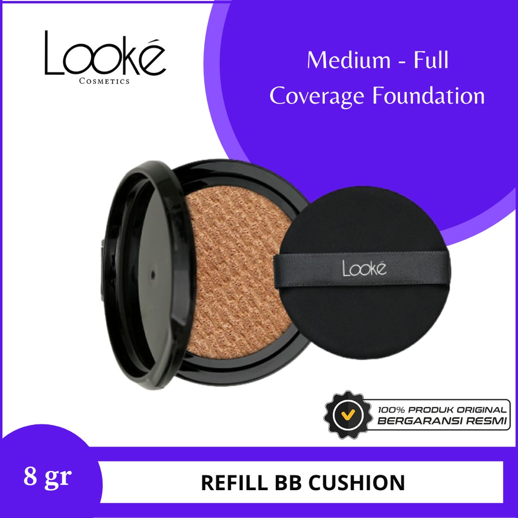 REFILL Looke Cosmetics Holy Flawless BB Cushion 13 gr / Isi Ulang Refil BB Cream Original