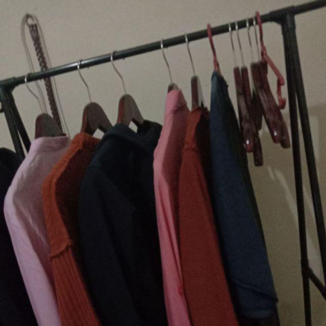 Gantungan Baju Kayu Coklat Dewasa/hanger Kayu