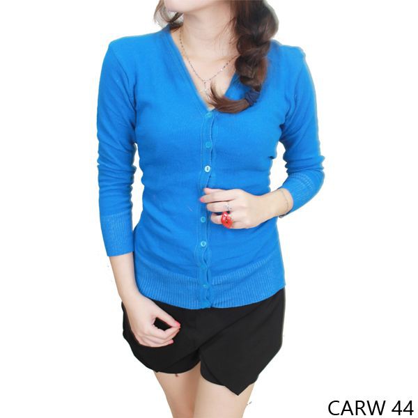 Cardigan Wanita Rajut Biru – CARW 44