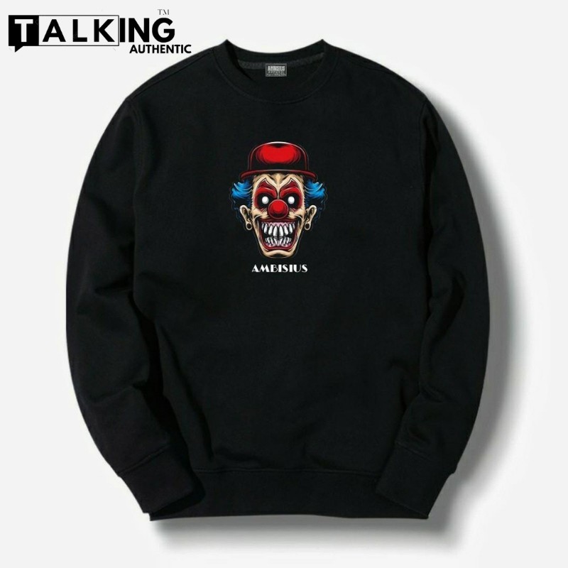 Krunek Sweater Oblong Crewneck Distro Pria Switer Oblong Hitam Motif Simpel Original Quality Premium