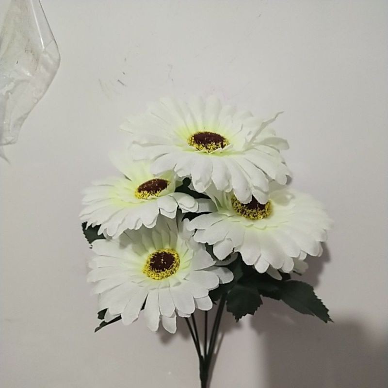 Bunga Artificial Gerbera Daisy x5 Bunga Hias Dekorasi-2