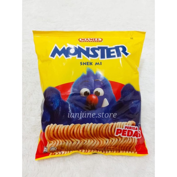 Snack MAMEE Monster Noodle Snack Malaysia - Snek Mi isi 8 pcs / Krupuk Mie