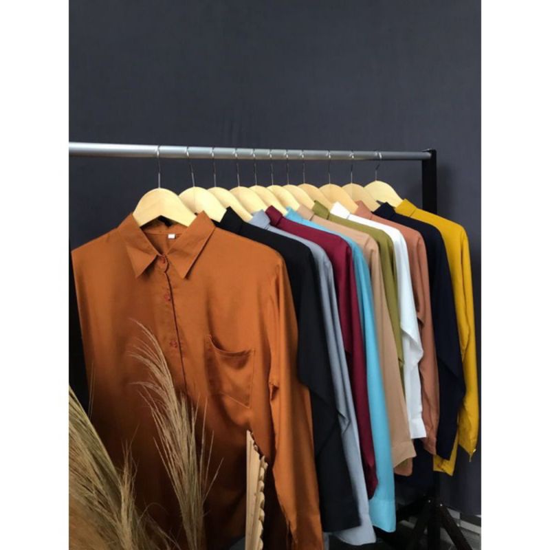 KEMEJA BASIC RAYON KEMEJA WANITA JUMBO KEMEJA RAYON PREMIUM KEMEJA RAYON KEMEJA KATUN RAYON