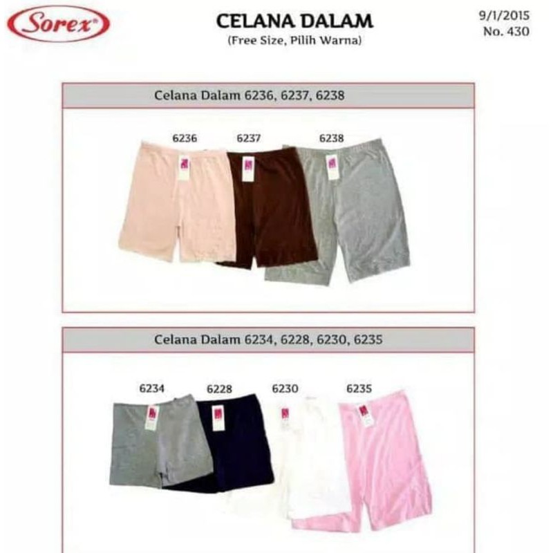 Celana short renda Sorex 6238