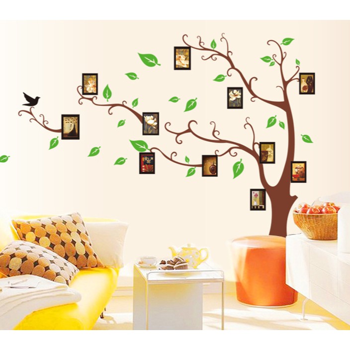 RELIZA WALL STICKER / STIKER DINDING POHON BINGKAI FOTO TREE FRAME Wallsticker AY803A