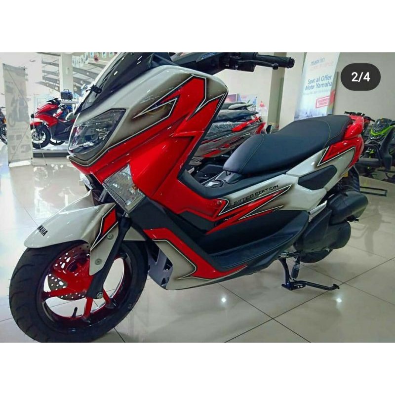 Sticker Decal NMAX Full Body Variasi Red Grey