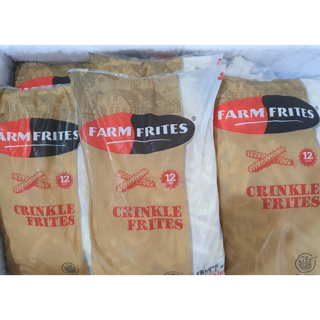 

Farm frites kentang crinkle cut 2,5kg ( BOGOR ) Khusus Gojek
