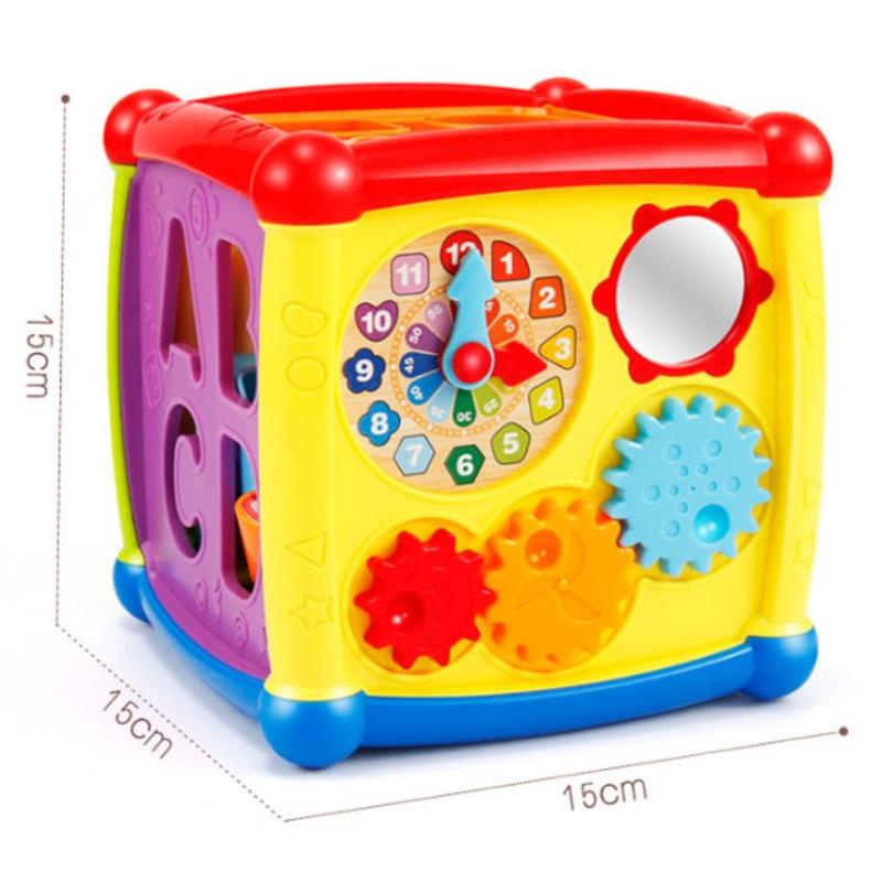 Mainan Edukasi Anak Bayi Fancy Cube Kotak Pas Sorting Box 2 in 1 Piano/MAINAN BAYI WISDOM HEXAHEDRAL