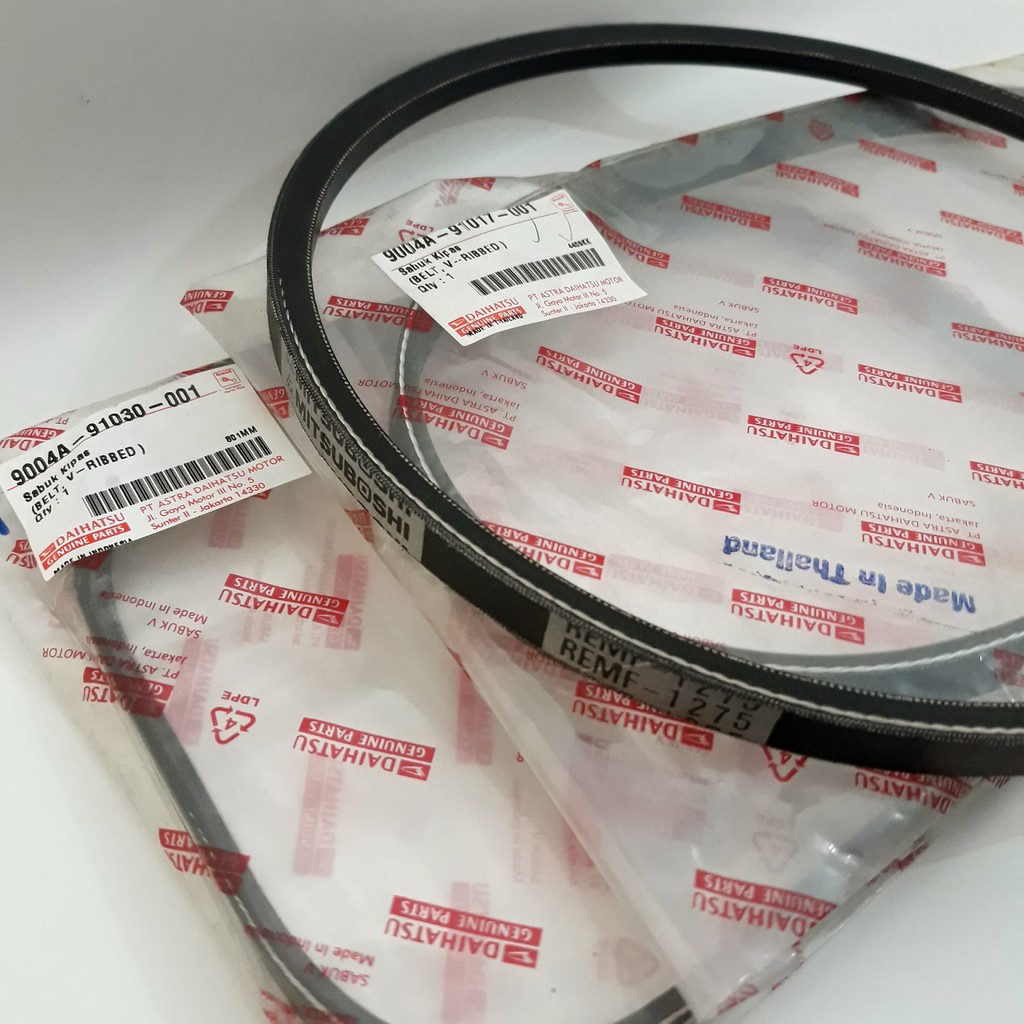 FANBELT ORIGINAL - V-BELT XENIA 1000CC 1.0 (ASTRA DAIHATSU)