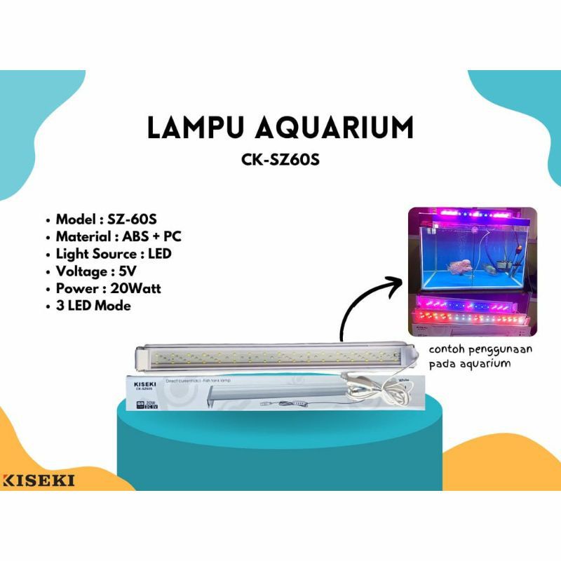 Lampu Led Aquarium 18Watt 20Watt / Lampu Aquarium