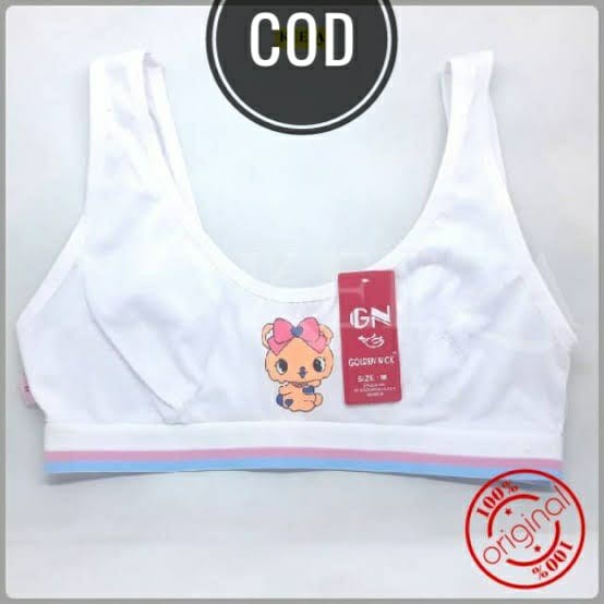 Miniset Anak Perempuan Warna Putih Golden Nick 361 Motif Lucu Size M L XL Mini set Pelajar Tanpa Bus