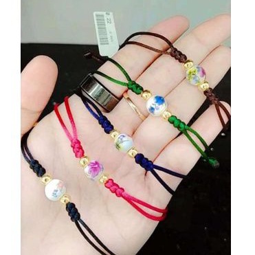 Gelang Tali Variasi Batu 2Dior SQ5//10karat