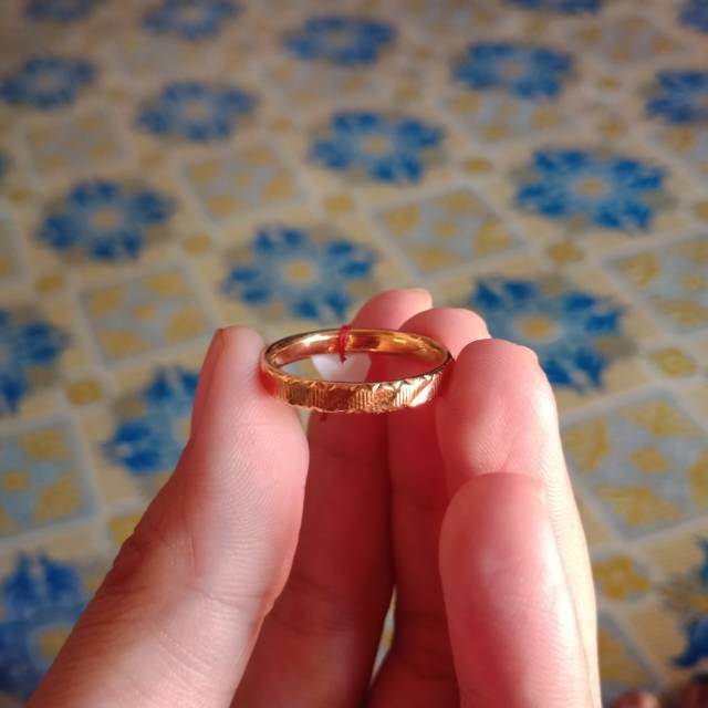 Cincin Emas 1gr Emas Muda Asli Model Cincin Kawin Cincin Nikah Cincin Tunangan Polos Cincin Murah Indonesia