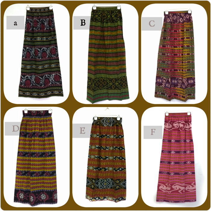 Rok Span Melayu Panjang Tenun Jepara