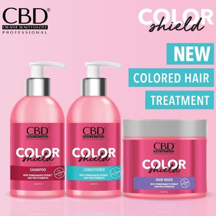 [PAKET] CBD COLOR SHIELD | KERATIN TREATMENT (Shampo+Conditioner+Masker)