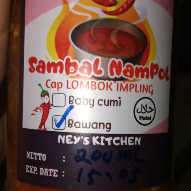 

Sambal nampol BAWANG-Sidoarjo