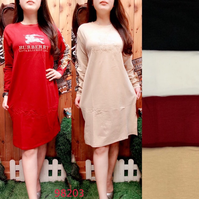 TUNIC BURBERRYY SLIT BIGSIZE IMPORT #98203