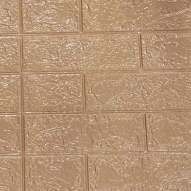 ✧YUKSHOPING✧ Wallpaper Dinding Foam 3D / Stiker Wallpaper Dinding Mini Dekorasi / Wallpaper 3D R461-COKLAT MUDA